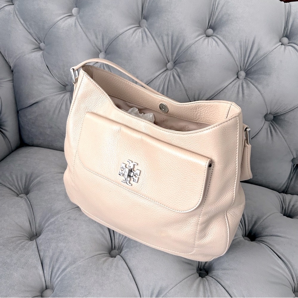 TORY BURCH Mercer Front Pocket Hobo Shoulder Bag - Picture 4 of 15